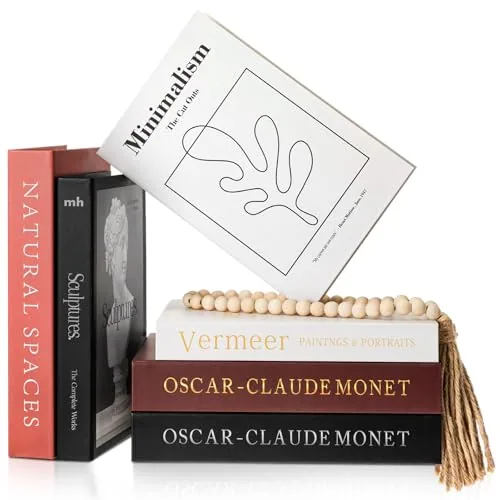 6 Piece Set of 6 Decorative Books