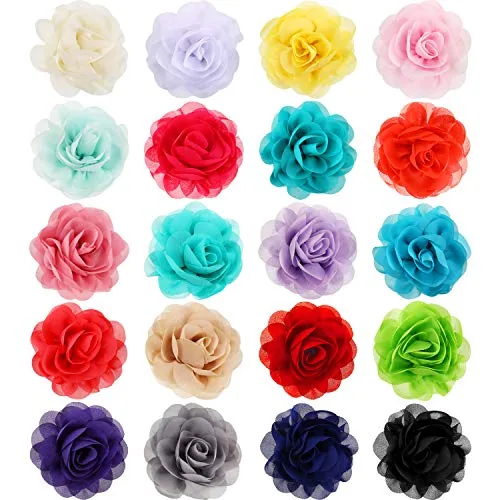 20 Piece Dog Flower Collar Accessory Multi-color Pet Collar