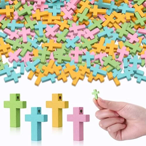Wooden Crosses 0.86 Inch Small Mini Crosses Wood