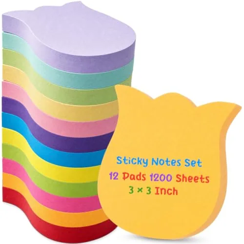 Tulip Sticky Notes 3 Inch, Multicolour