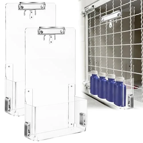 Kennel Cage Storage Basket Bin, Clear