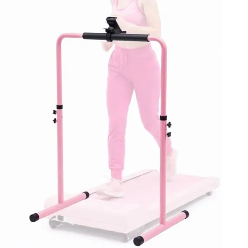 Folding 24.4" Wide Pink Walking Pad Handle