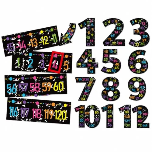 43 Piece Number Line, Multicolour