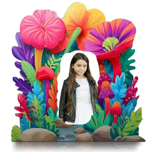 4.2 Feet Rainforest Cardboard Cutout Stand up VBS Party, Multicolour