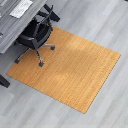 36" x 48" Office Bamboo Chair Mat, Wood