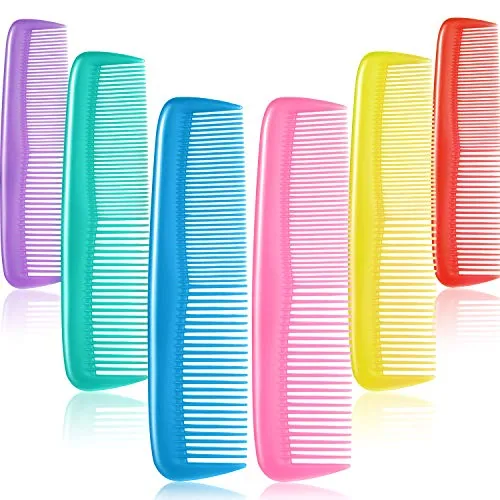 24 Piece Hair Combs Set Plastic Hair Comb, Yellow