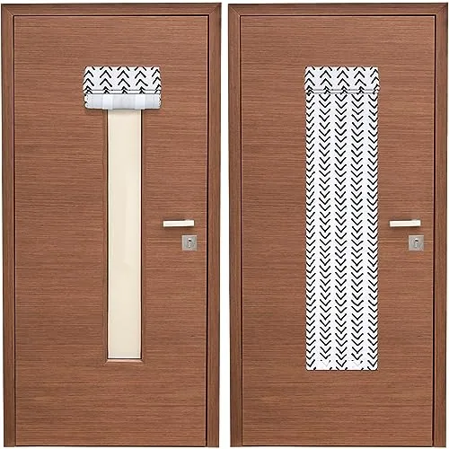 2 Piece Classroom Door Window Cover 8 x 36''