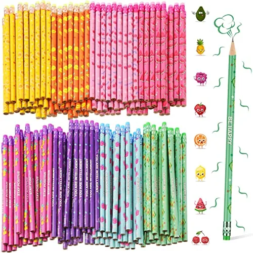 100 Piece Scented Pencils Bulk, Black