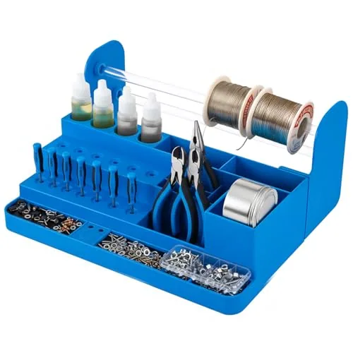 Solder Dispenser Soldering Tools Organizer Reel Stand Non, Blue