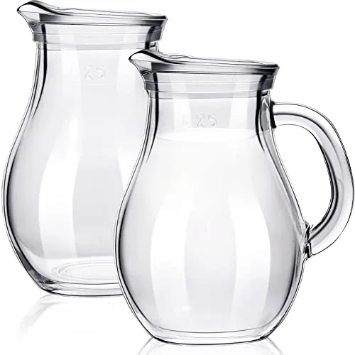 2 Piece Glass Pitcher Milk Frothing Creamer