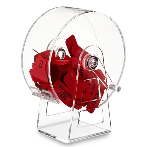 Small Acrylic Raffle Drum, Clear