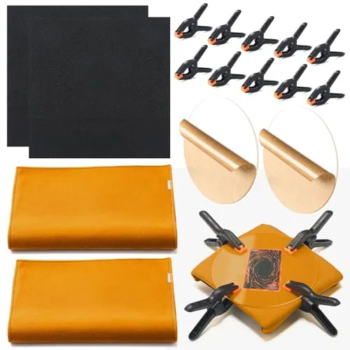 16 Piece Trading Card Cleaning Care Tool Accessory Kit Sports Card, Black